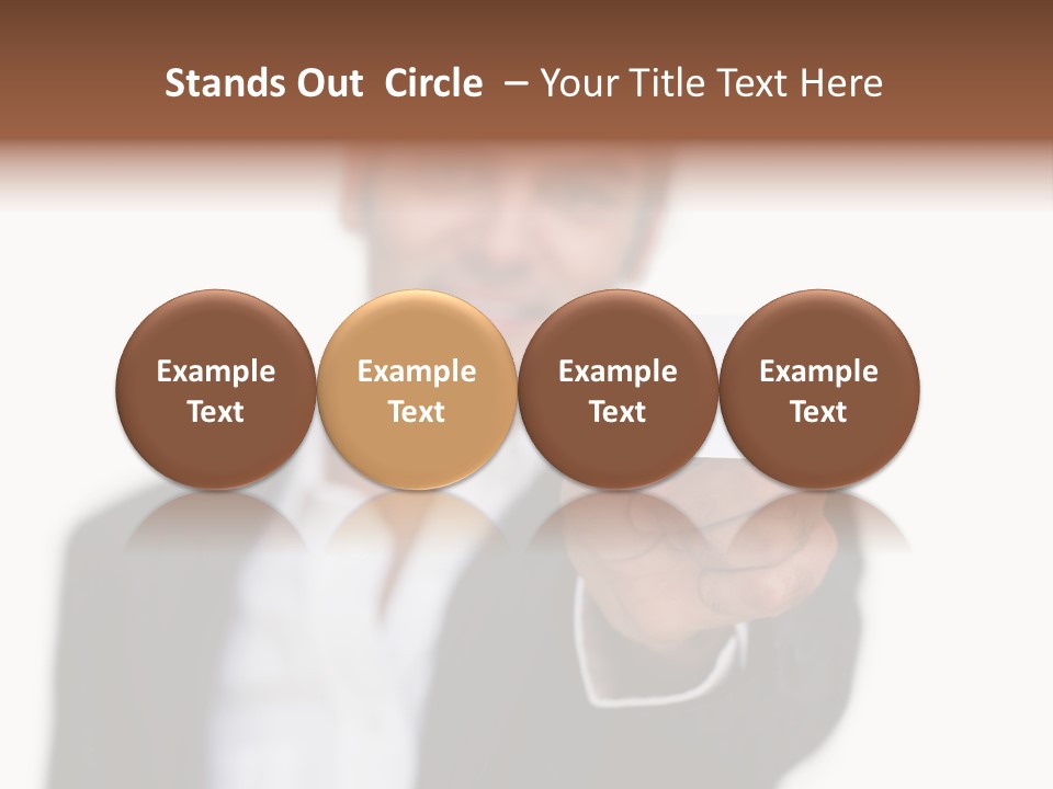 Portrait Looking Giving PowerPoint Template