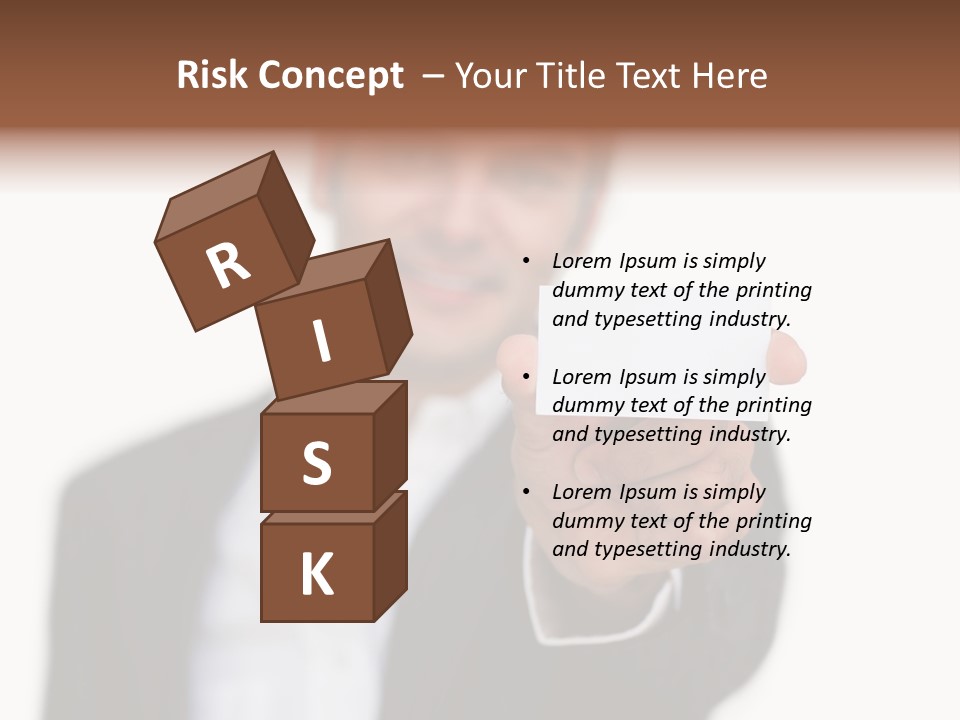 Portrait Looking Giving PowerPoint Template