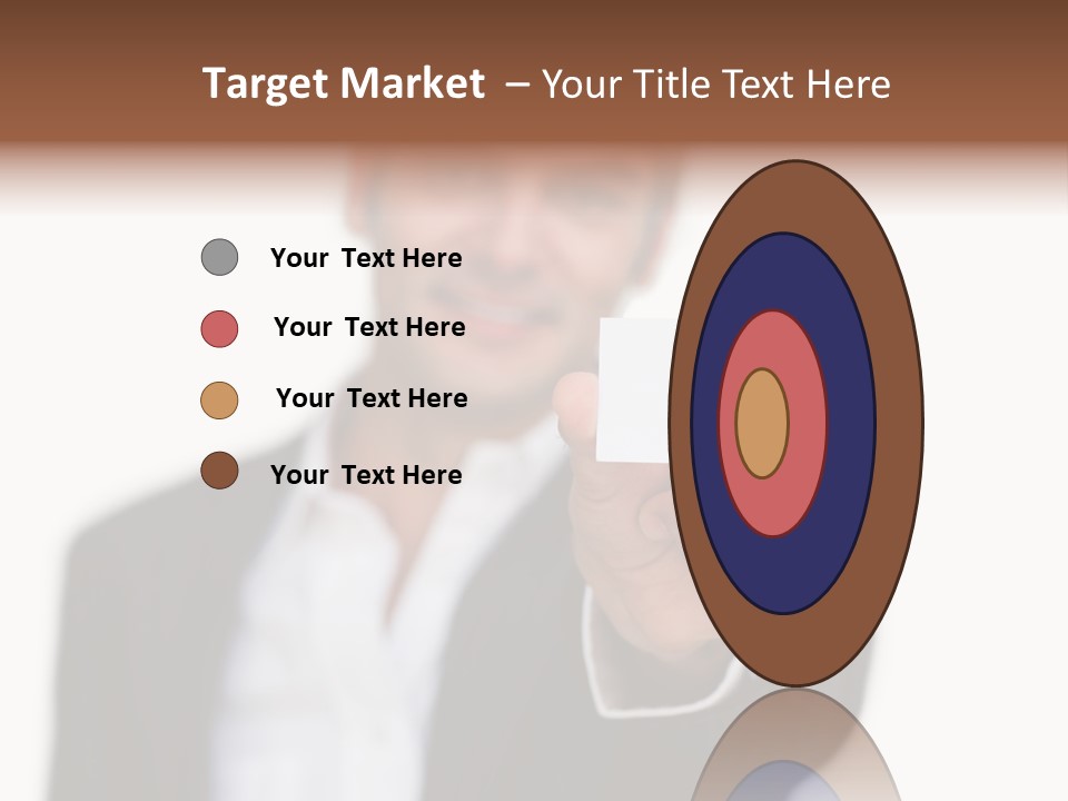 Portrait Looking Giving PowerPoint Template