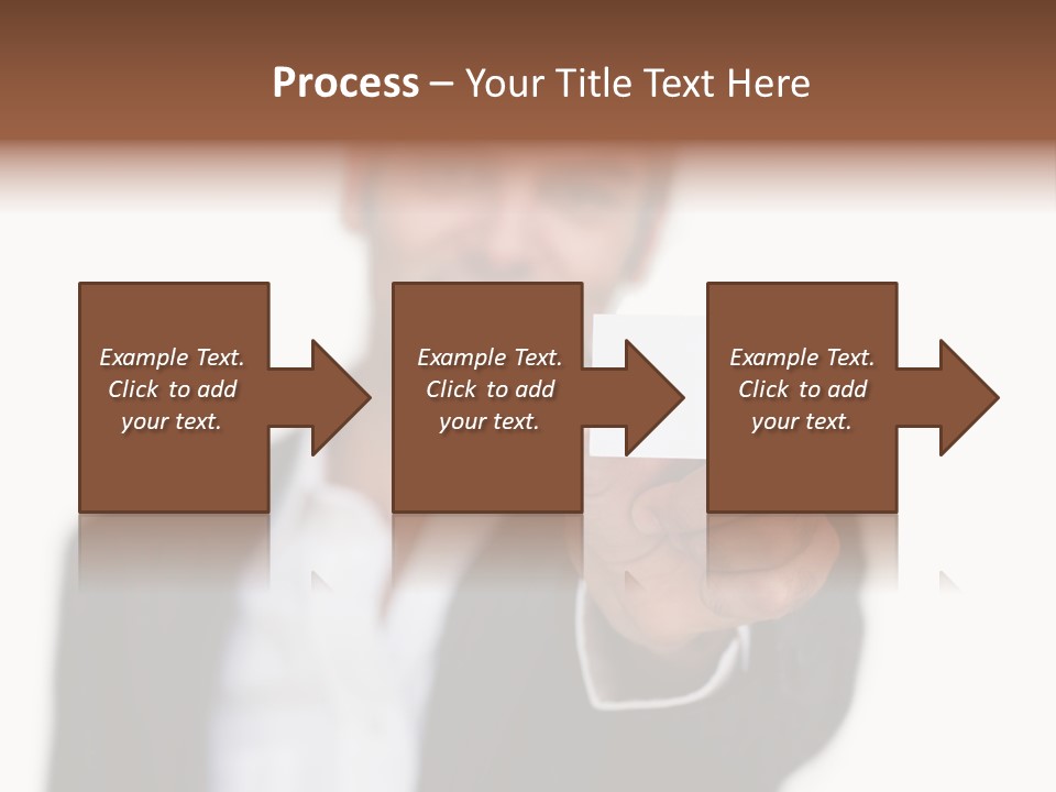 Portrait Looking Giving PowerPoint Template