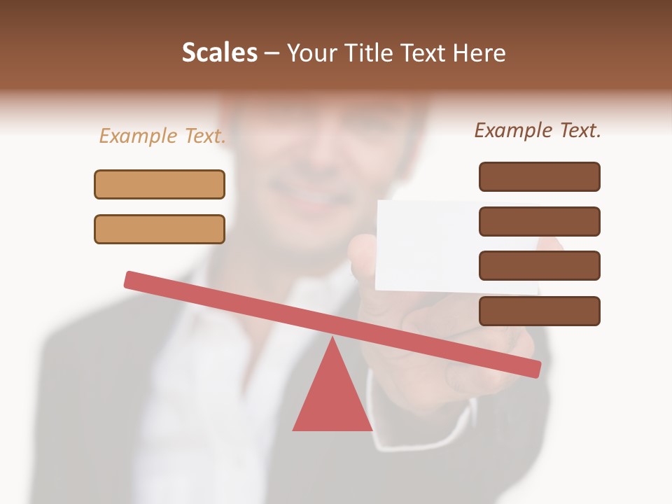 Portrait Looking Giving PowerPoint Template
