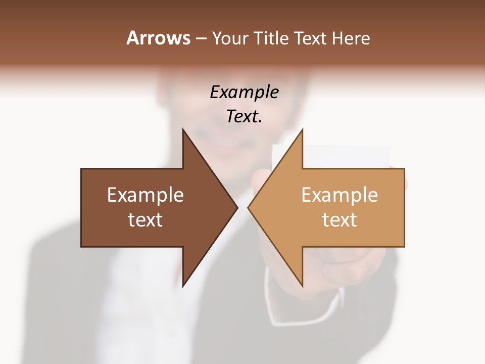 Portrait Looking Giving PowerPoint Template