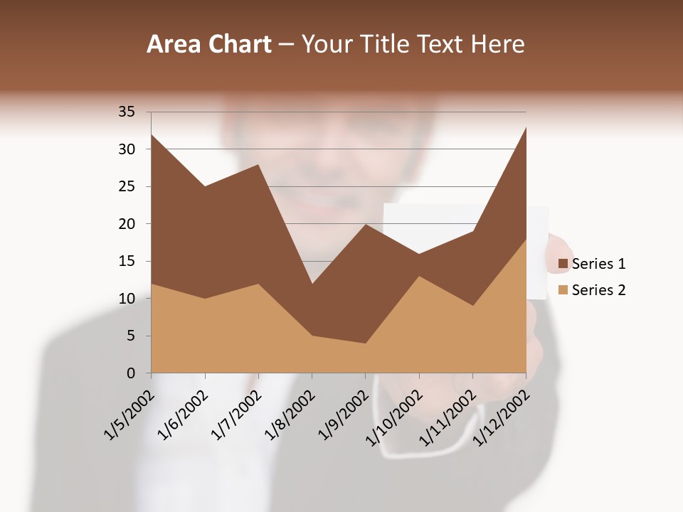 Portrait Looking Giving PowerPoint Template