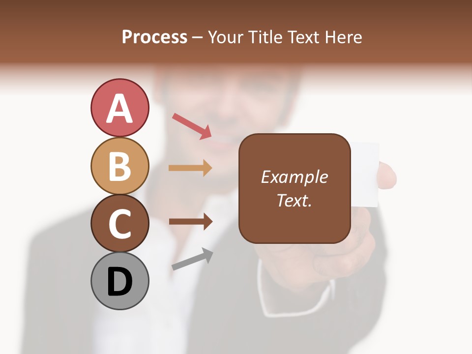Portrait Looking Giving PowerPoint Template