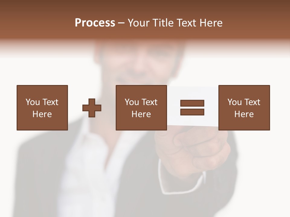 Portrait Looking Giving PowerPoint Template