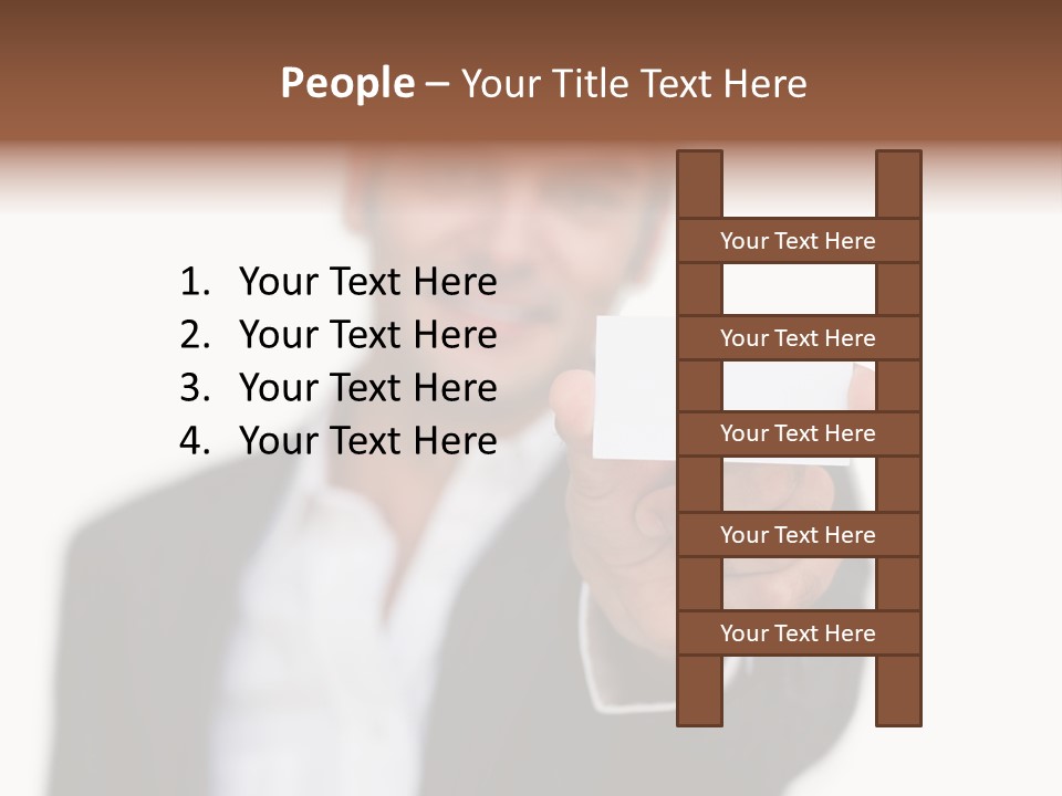 Portrait Looking Giving PowerPoint Template
