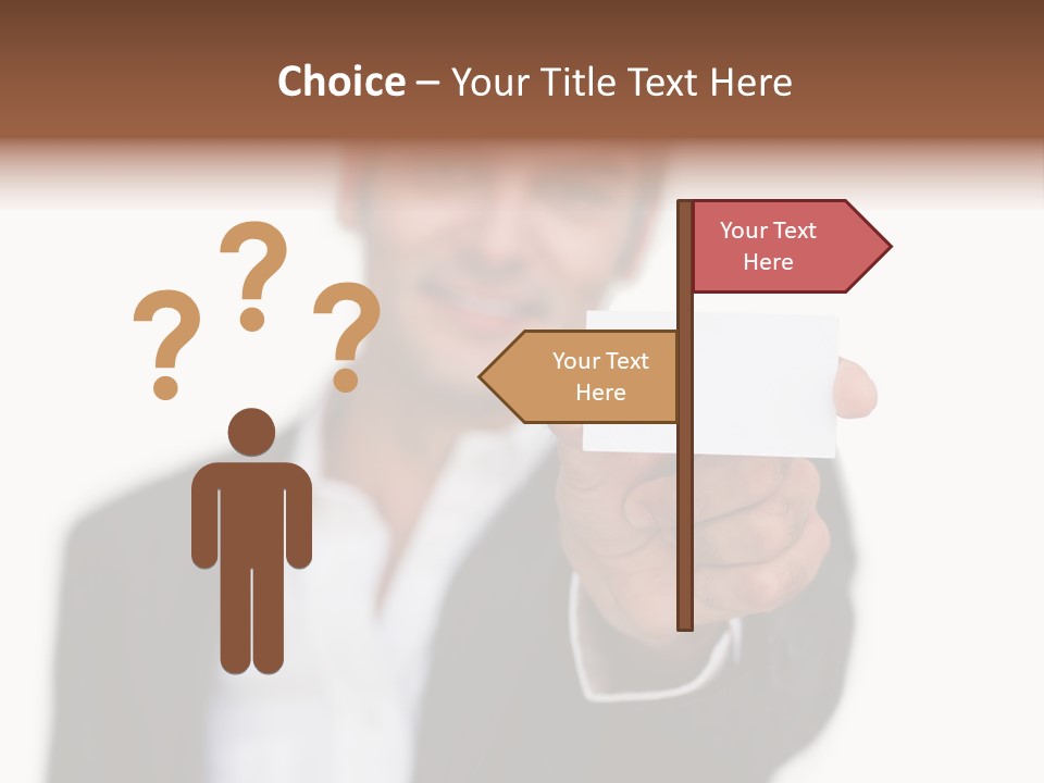 Portrait Looking Giving PowerPoint Template