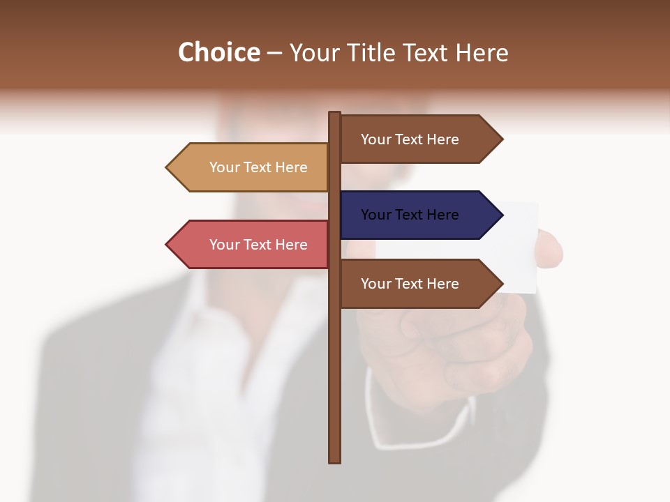 Portrait Looking Giving PowerPoint Template