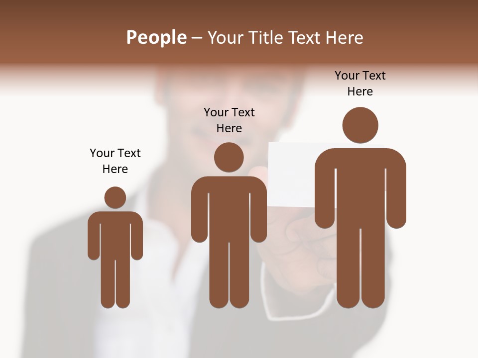 Portrait Looking Giving PowerPoint Template