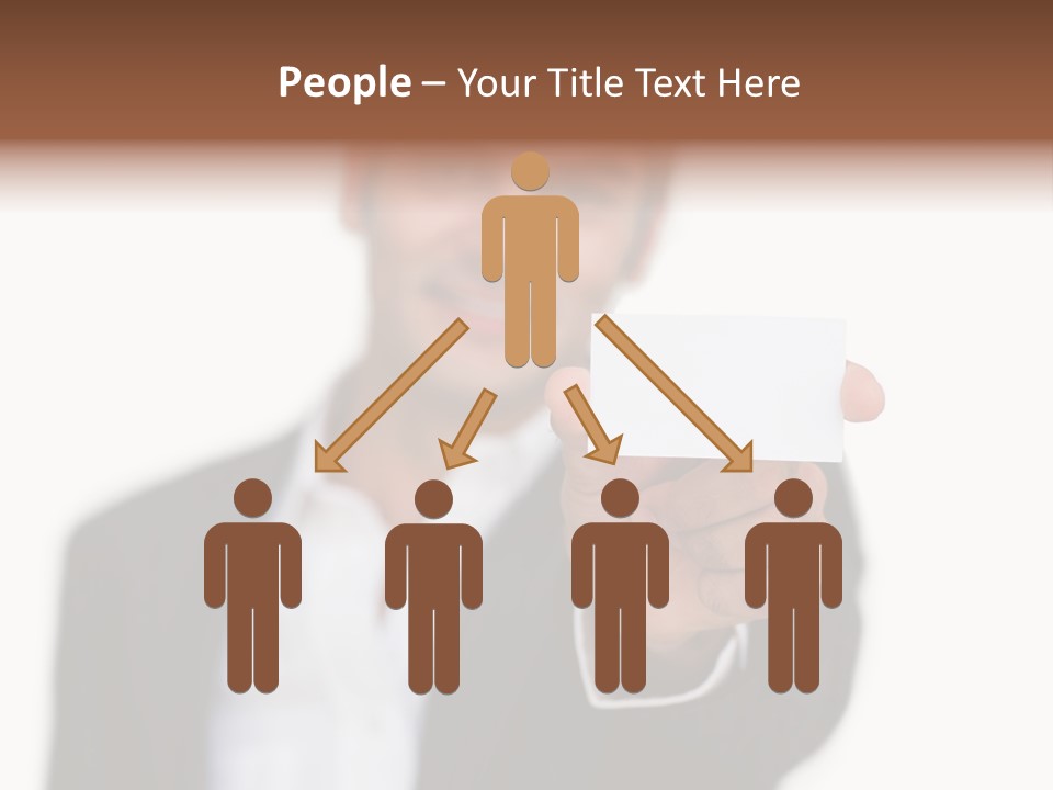 Portrait Looking Giving PowerPoint Template