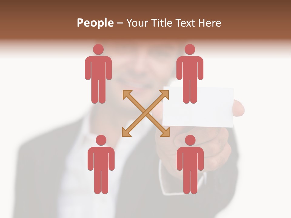 Portrait Looking Giving PowerPoint Template