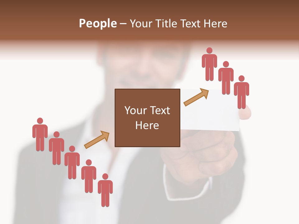 Portrait Looking Giving PowerPoint Template