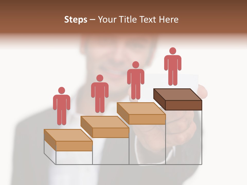 Portrait Looking Giving PowerPoint Template