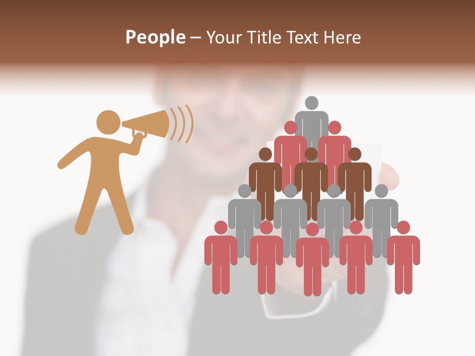 Portrait Looking Giving PowerPoint Template