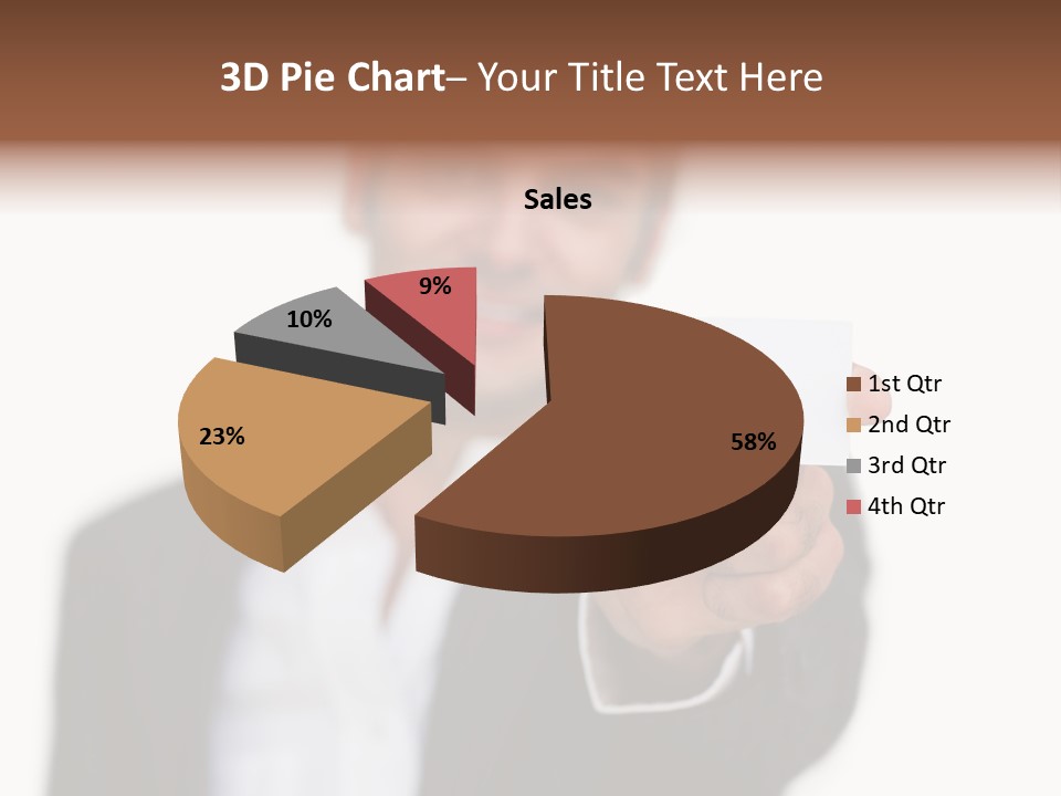 Portrait Looking Giving PowerPoint Template