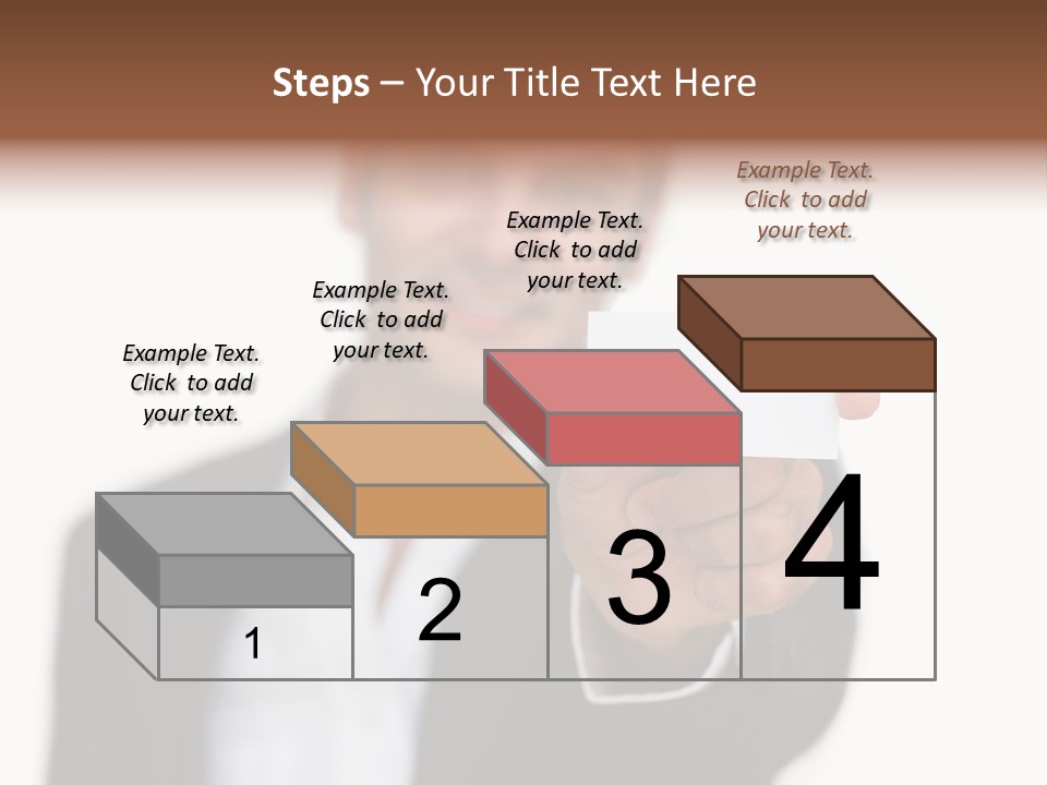 Portrait Looking Giving PowerPoint Template