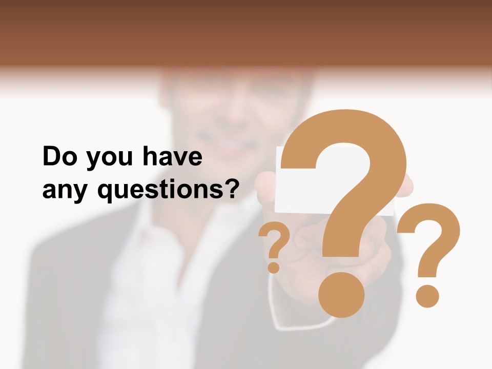 Portrait Looking Giving PowerPoint Template