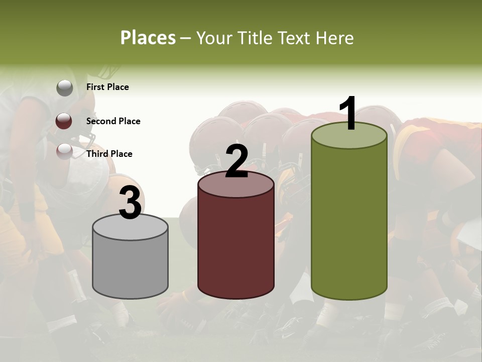 Person Yard Line Tackle PowerPoint Template