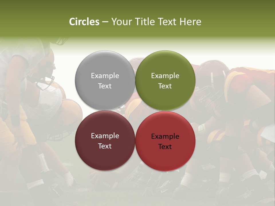 Person Yard Line Tackle PowerPoint Template