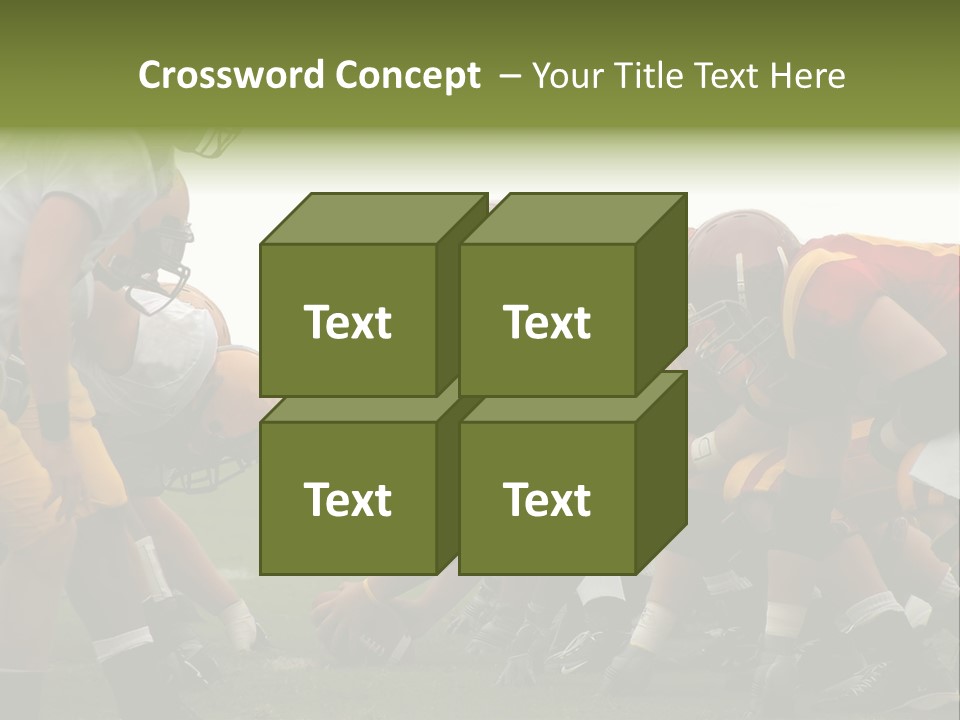 Person Yard Line Tackle PowerPoint Template