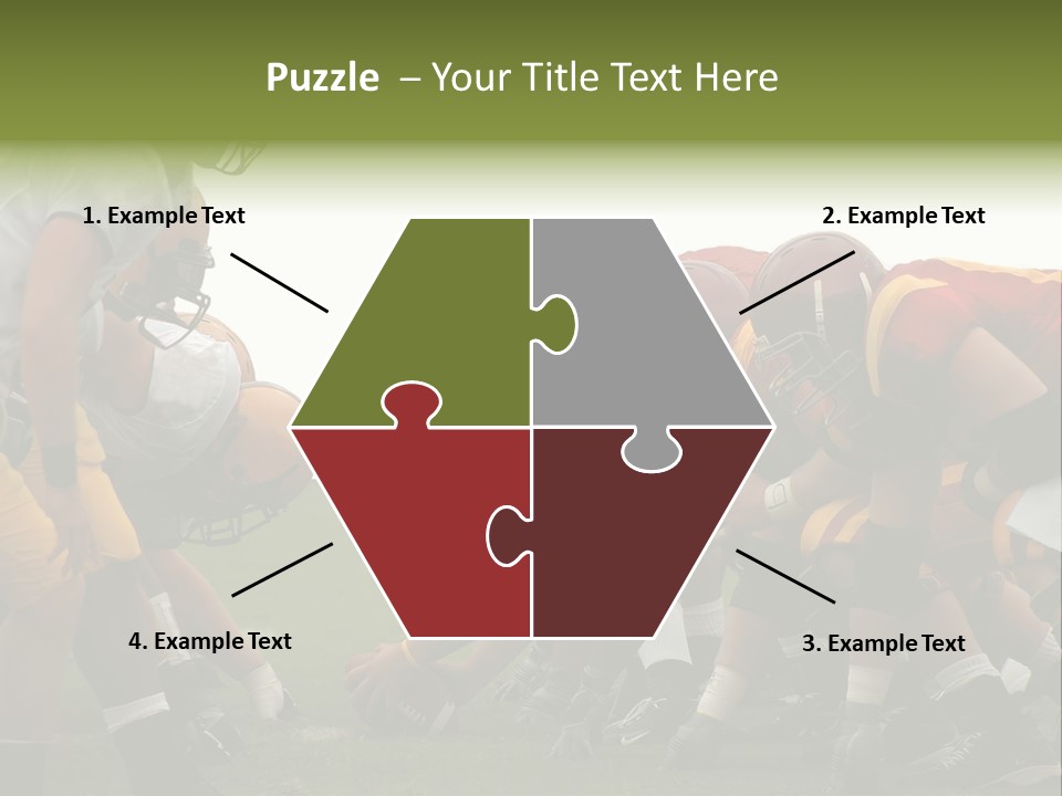 Person Yard Line Tackle PowerPoint Template