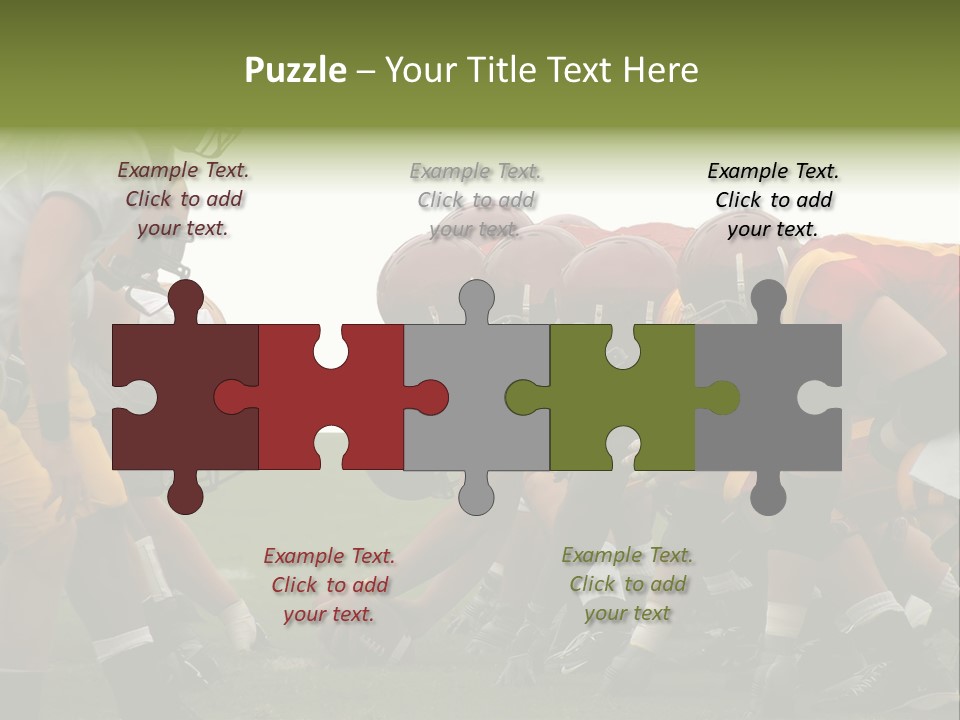 Person Yard Line Tackle PowerPoint Template