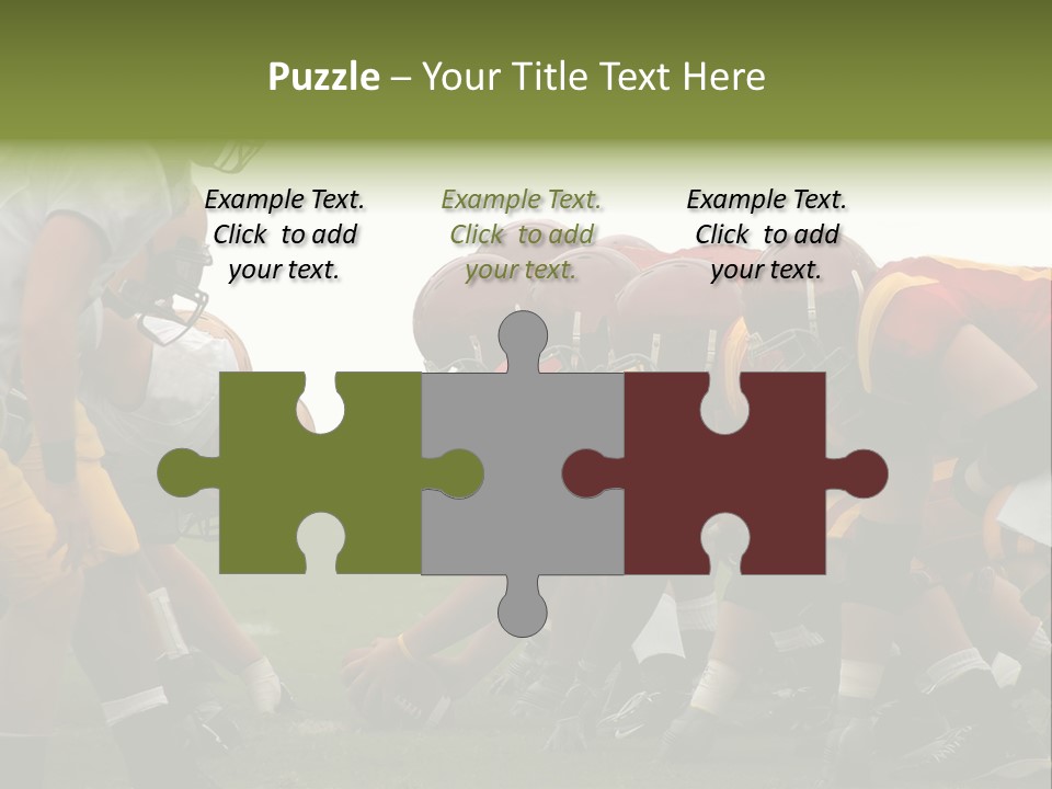 Person Yard Line Tackle PowerPoint Template