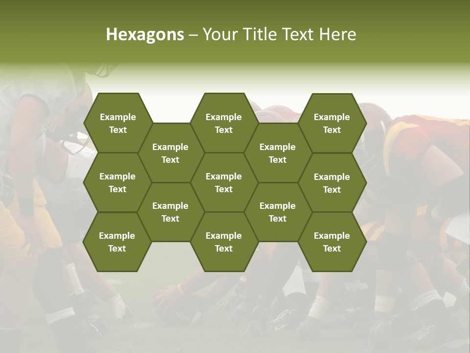 Person Yard Line Tackle PowerPoint Template