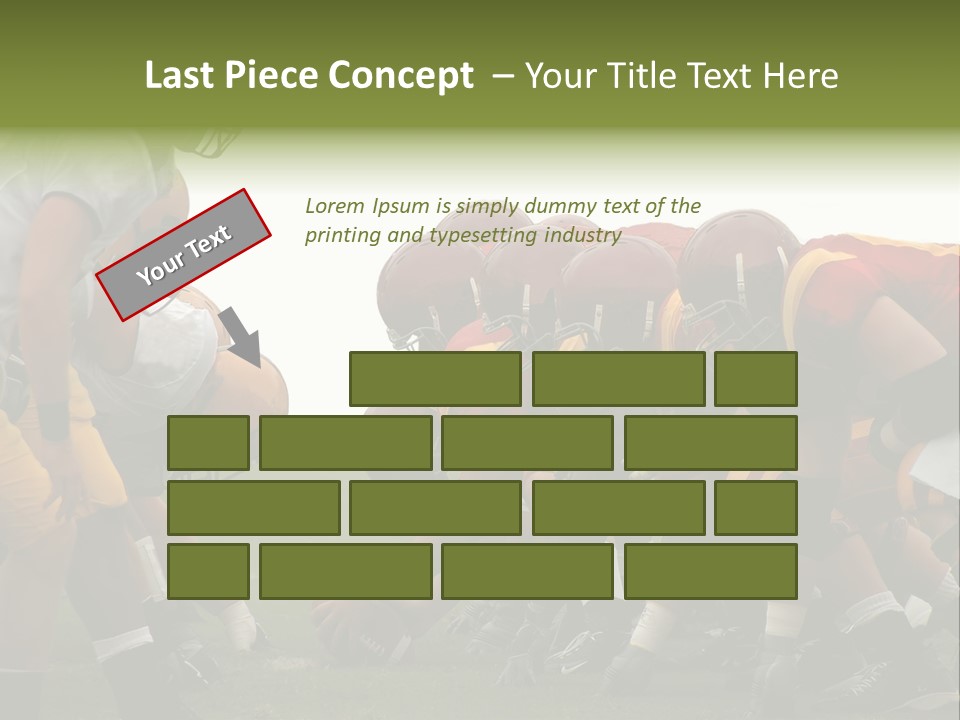 Person Yard Line Tackle PowerPoint Template