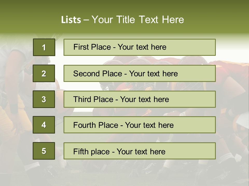 Person Yard Line Tackle PowerPoint Template