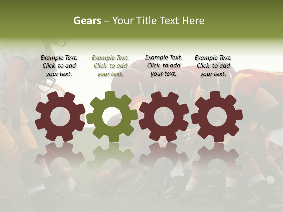 Person Yard Line Tackle PowerPoint Template