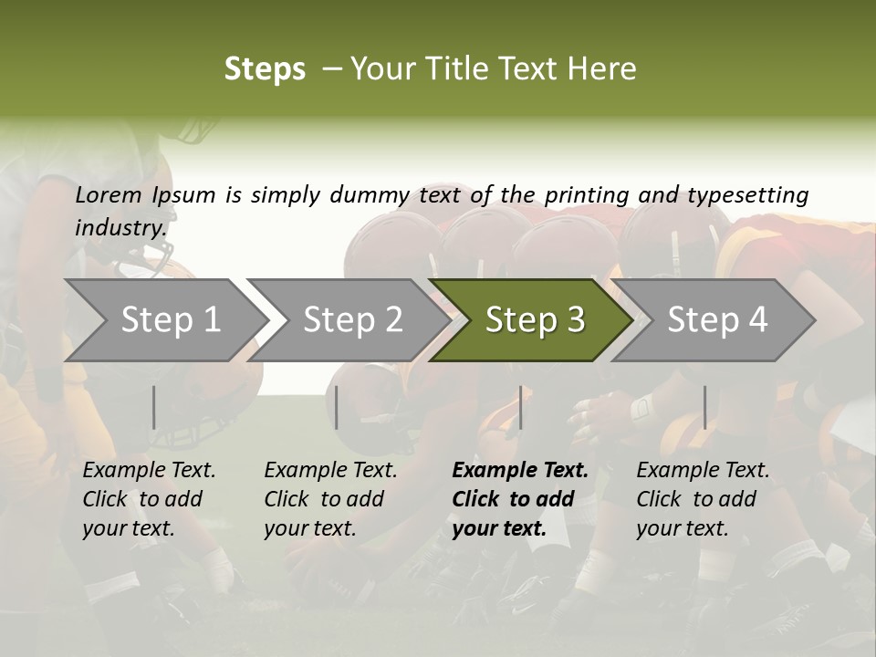 Person Yard Line Tackle PowerPoint Template