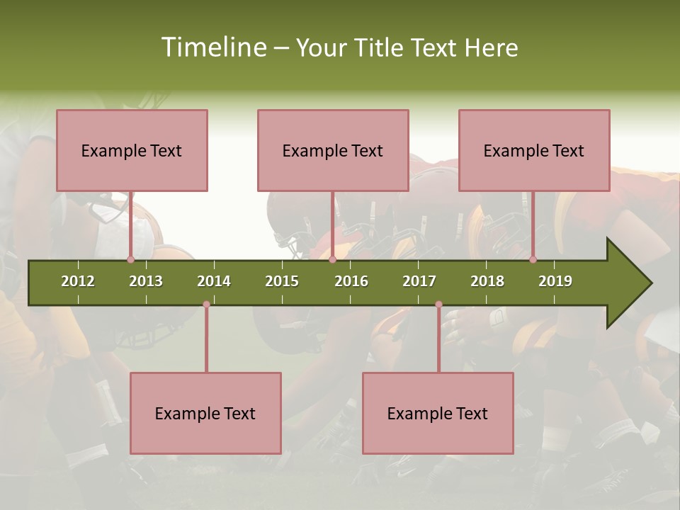 Person Yard Line Tackle PowerPoint Template