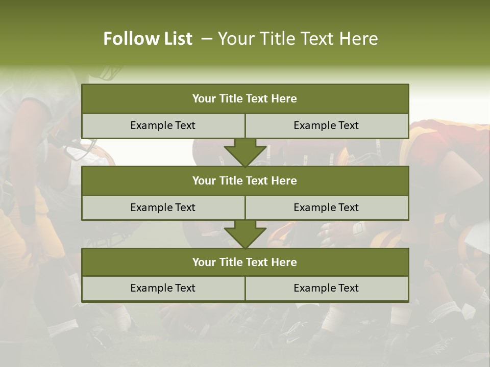 Person Yard Line Tackle PowerPoint Template