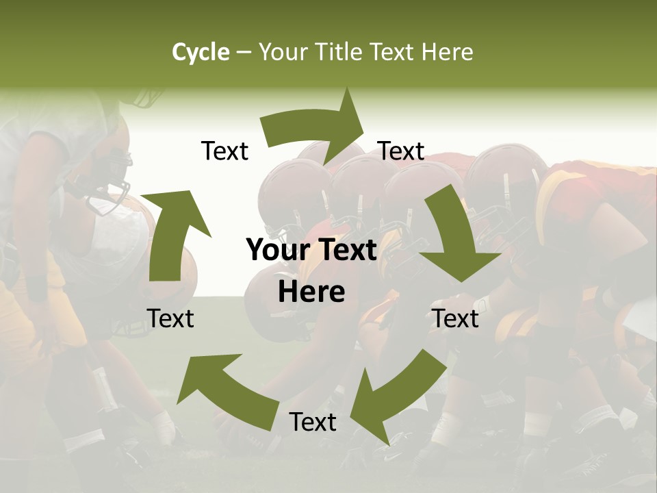 Person Yard Line Tackle PowerPoint Template