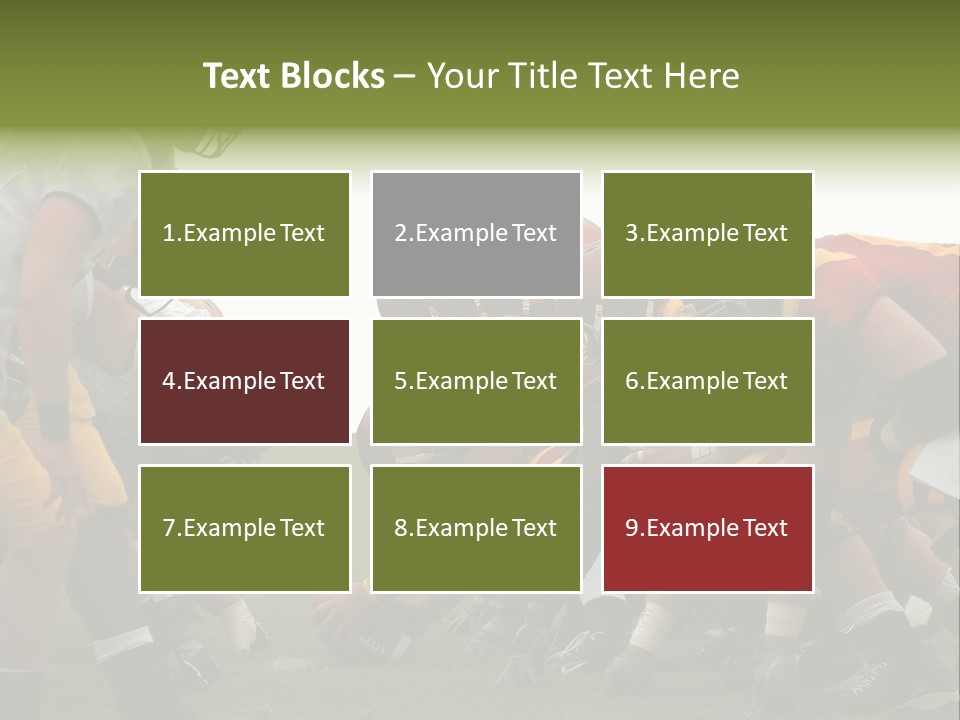 Person Yard Line Tackle PowerPoint Template