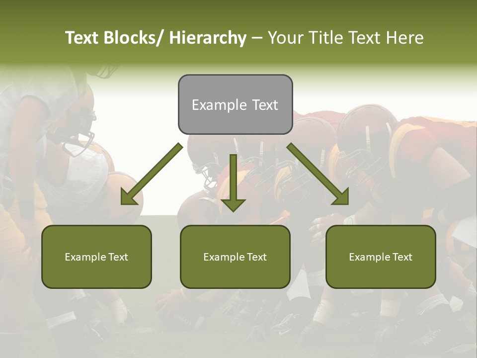 Person Yard Line Tackle PowerPoint Template