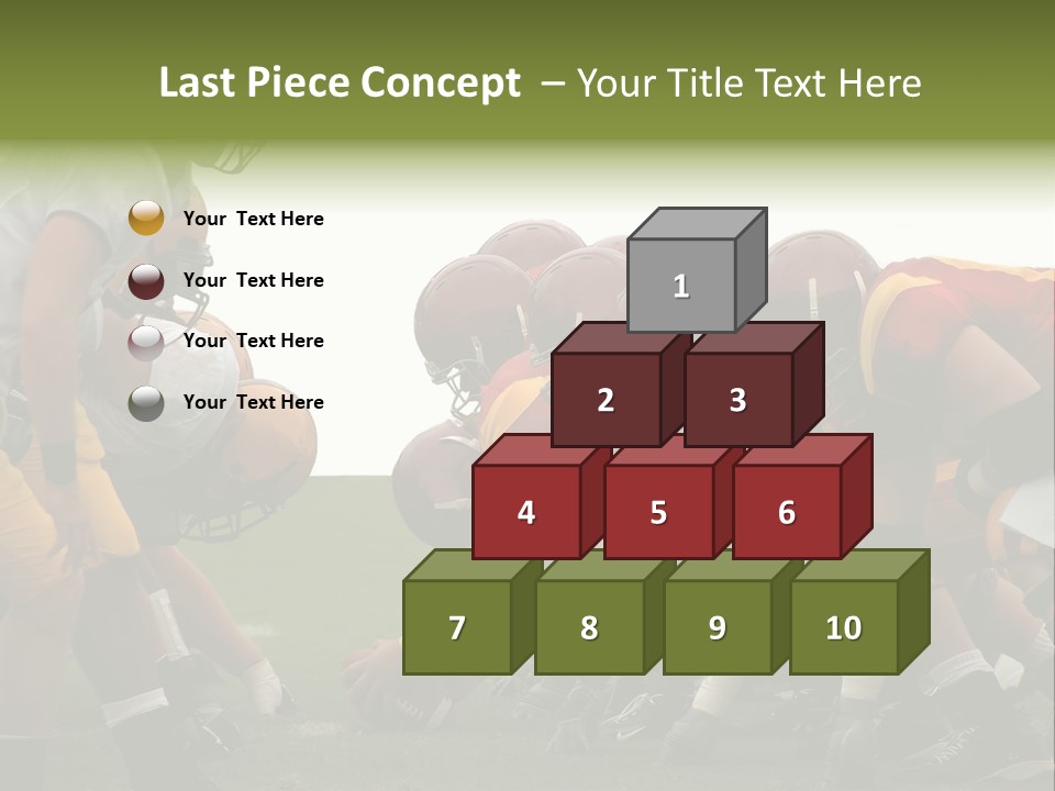 Person Yard Line Tackle PowerPoint Template