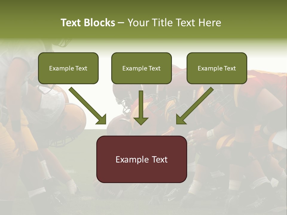 Person Yard Line Tackle PowerPoint Template