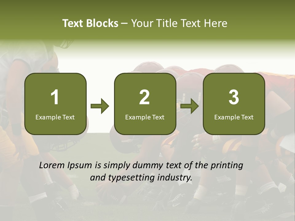 Person Yard Line Tackle PowerPoint Template