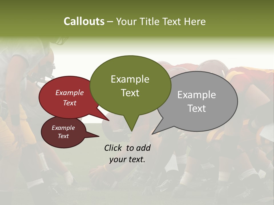 Person Yard Line Tackle PowerPoint Template