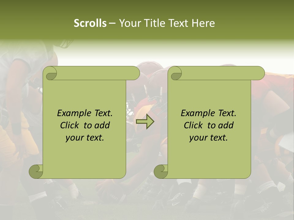 Person Yard Line Tackle PowerPoint Template