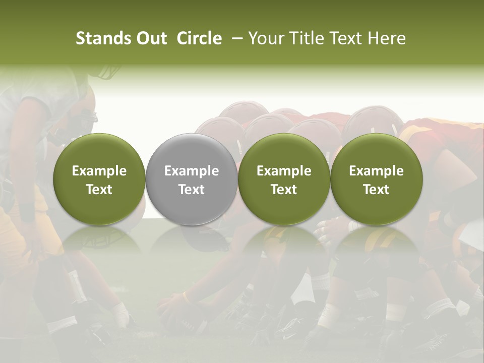 Person Yard Line Tackle PowerPoint Template