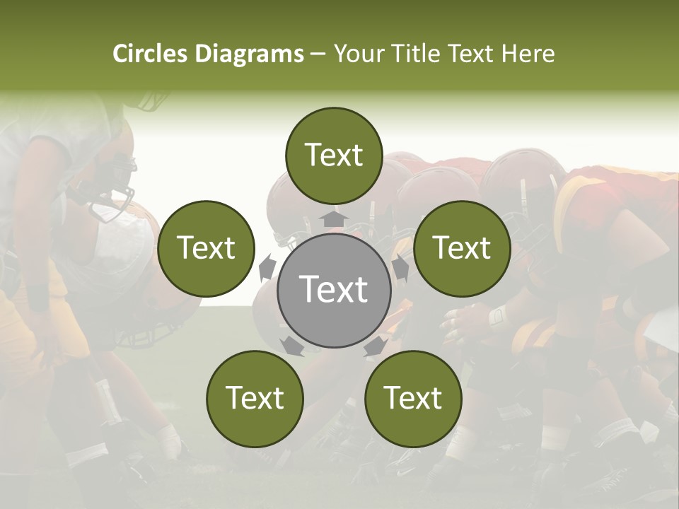 Person Yard Line Tackle PowerPoint Template