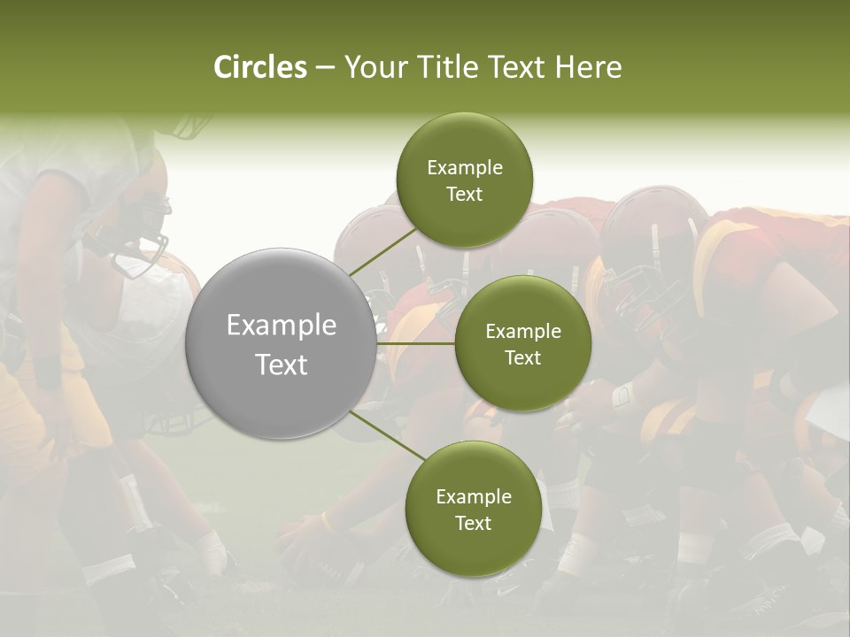 Person Yard Line Tackle PowerPoint Template