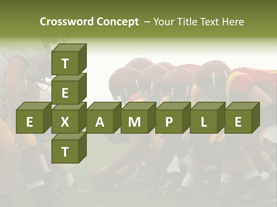 Person Yard Line Tackle PowerPoint Template