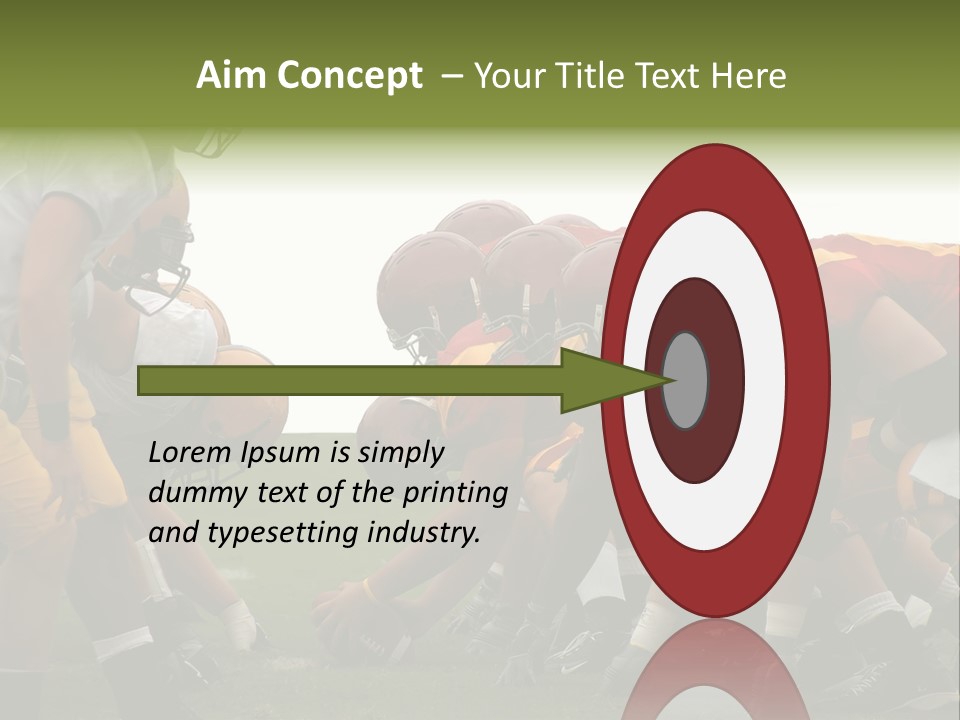 Person Yard Line Tackle PowerPoint Template