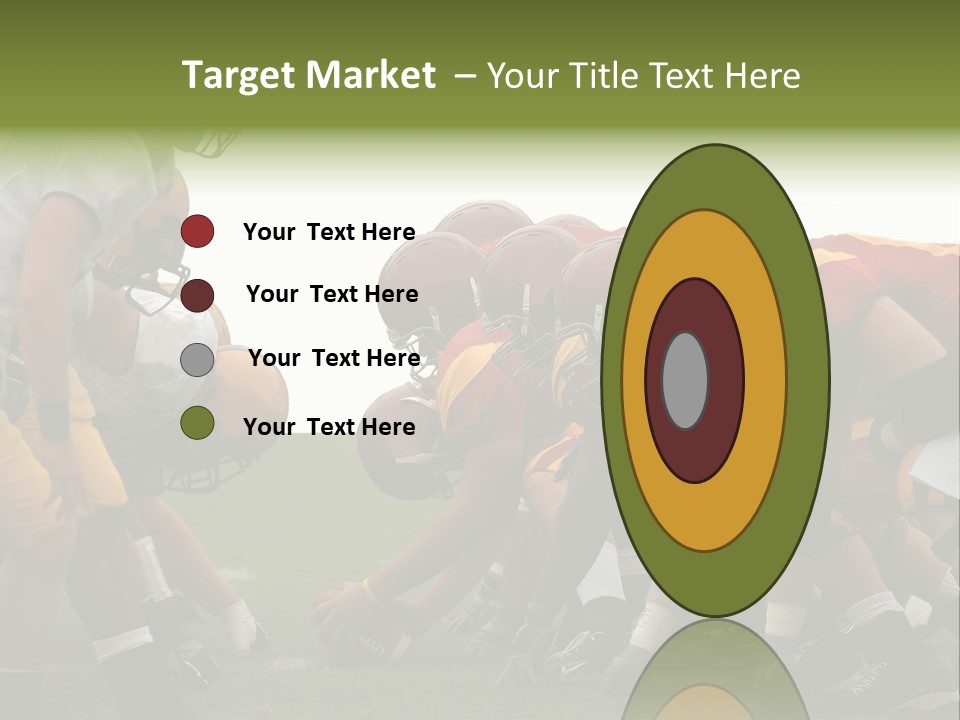 Person Yard Line Tackle PowerPoint Template