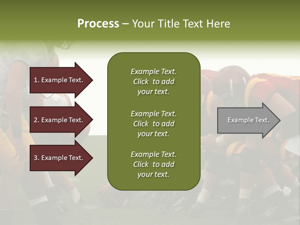Person Yard Line Tackle PowerPoint Template