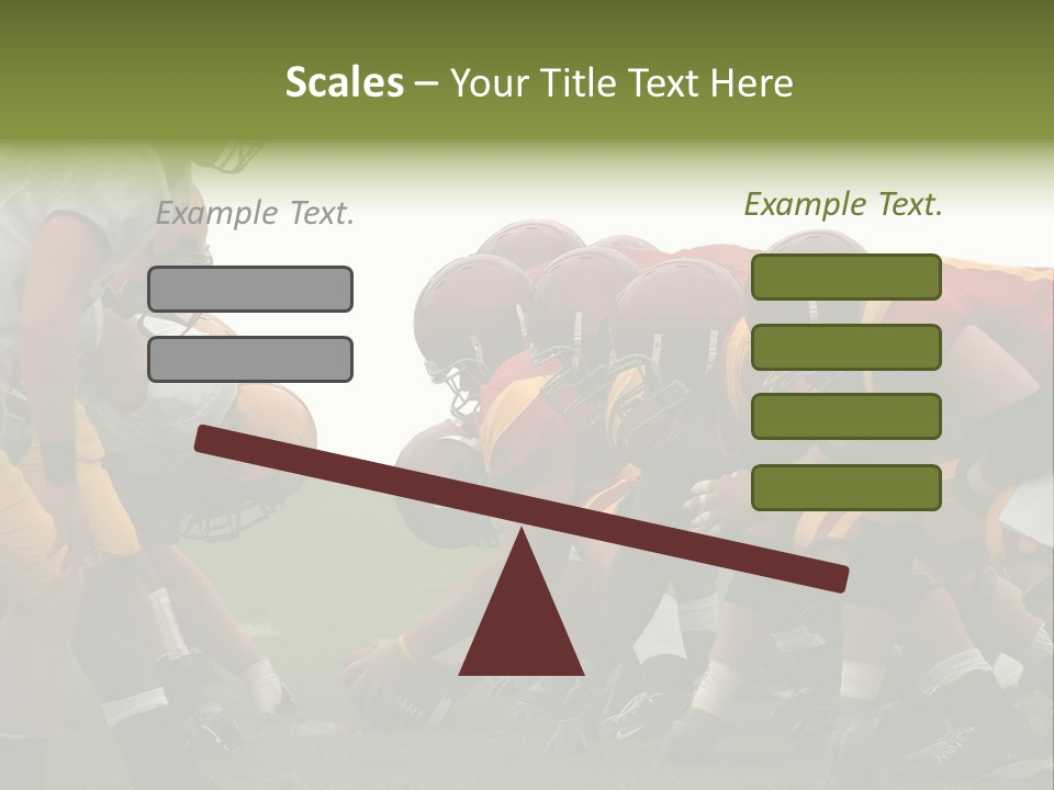 Person Yard Line Tackle PowerPoint Template